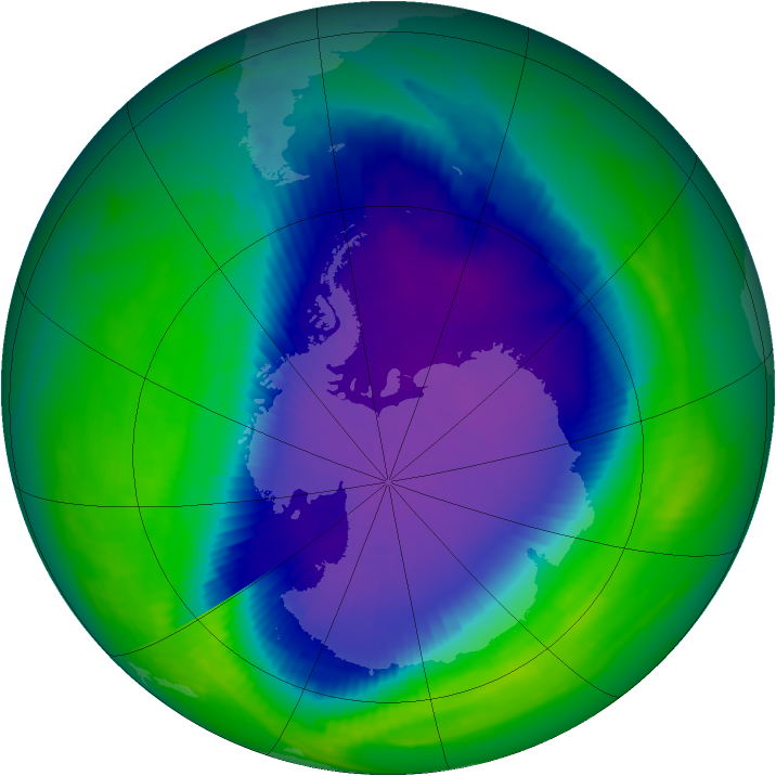 Ozone Map 1998-10-23